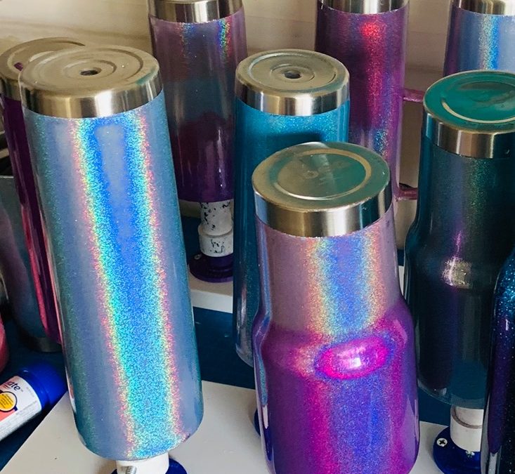 Holographic Glitter Tumbler Workshop